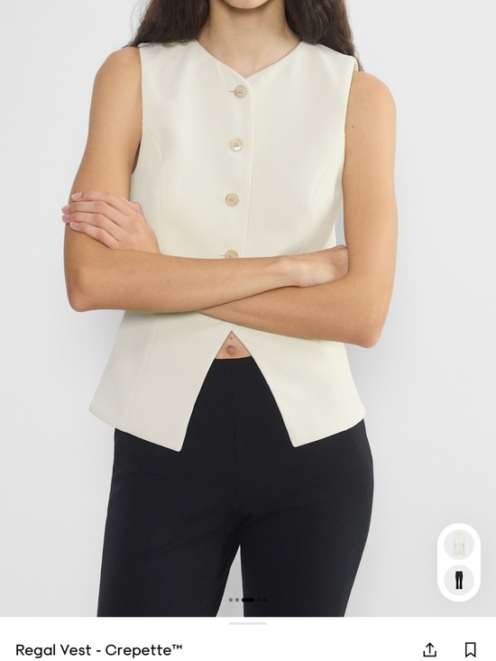 Aritzia Tops - Aritzia Regal Vest in Matte Pearl